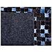 Tappeto In Pelle Marrone E Blu 140 X 200 Cm Ikisu - Foto miniatura 4