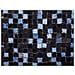 Tappeto In Pelle Marrone E Blu 140 X 200 Cm Ikisu - Foto miniatura 9