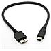 Usb C A Micro Usb Cable Usb 3.1 Tipo C A Micro B (micro Usb) Per Wd My Passport Hdd Hard Disk 30 Centimetri - Foto miniatura 4