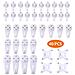 40 Pack Non-trace Hardwall Cartongesso Quadro Appeso Gancio Appendiabiti A Parete Orologio Picture Gancio Di Cornice Per Appendere Quadri Da Sposa Foto Specchio Parete Borchie - Foto miniatura 1