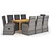 Set da Pranzo da Giardino 9 pz Grigio - Foto miniatura 1