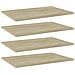 Ripiani per Libreria 4pz Rovere Sonoma 60x40x1,5cm Multistrato - Foto miniatura 1