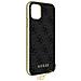Cover Iphone 11 Bimateriale Fintura Intessuta 4g Charms Guess Grigia - Foto miniatura 5