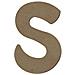 Lettera Maiuscola S In Legno Mdf Per La Decorazione - 15 Cm - Foto miniatura 1