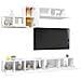 Set di Mobili Porta TV 6 pz Bianco in Legno Multistrato - Foto miniatura 2