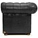 Divano Chesterfield Letto Chesterfield First Class - 3 Posti - Nero Opaco - Pelle - Foto miniatura 3