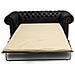 Divano Chesterfield Letto Chesterfield First Class - 3 Posti - Nero Opaco - Pelle - Foto miniatura 1