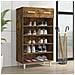 Scarpiera Rovere Fumo 60x35x105 Cm In Legno Multistrato - Foto miniatura 1