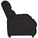 Poltrona Reclinabile Nera In Velluto - Foto miniatura 3