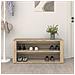 Scarpiera Rovere Sonoma 100x35x45 Cm In Legno Multistrato - Foto miniatura 3