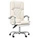 Poltrona Da Ufficio Massaggiante Reclinabile Crema Similpelle - Foto miniatura 2