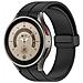 Bracciale In Silicone 20 Mm Per Samsung Galaxy Watch 5/4 Black - Foto miniatura 3