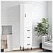 Credenza Bianca 34,5x34x180 Cm In Legno Multistrato - Foto miniatura 1