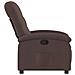Poltrona Reclinabile Marrone Scuro In Tessuto - Foto miniatura 5