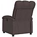 Poltrona Reclinabile Marrone Scuro In Tessuto - Foto miniatura 6