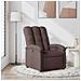 Poltrona Reclinabile Marrone Scuro In Tessuto - Foto miniatura 1