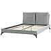 Letto Velluto Melle 160 X 200 Cm Grigio - Foto miniatura 7