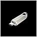 Flash USB SDCZ75-128G-G46 128 GB USB Type-C 3.2 Gen 1 Slide Argento - Foto miniatura 3