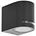 Applique Led Luce Calda Lampada Da Parete Muro Faretto Gu10 8 W Ip54 Nero - Foto miniatura 4