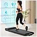 2 In 1 Tapis Roulant Elettrico Pieghevole,walking Pad 10 Km/h,tappeto Corsa Extra Large 42cm,con Telecomando E Display Lcd,telaio Rinforzato And 220lb Max Weight For Home Office Exercise Nero - Foto miniatura 3