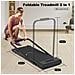 2 In 1 Tapis Roulant Elettrico Pieghevole,walking Pad 10 Km/h,tappeto Corsa Extra Large 42cm,con Telecomando E Display Lcd,telaio Rinforzato And 220lb Max Weight For Home Office Exercise Nero - Foto miniatura 4