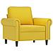 Set Di Divani 3 Pz Con Cuscini Giallo In Velluto - Foto miniatura 3