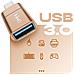 Adattatore Otg Usb A Usb C Compatto E Pratico, Dorato - Foto miniatura 4