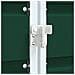 Copribidone con Ruote per 2 Bidoni Verde 144x81x113 cm Acciaio - Foto miniatura 9