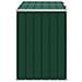 Copribidone con Ruote per 2 Bidoni Verde 144x81x113 cm Acciaio - Foto miniatura 6