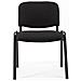 Set Di 6 Sedie Per Sala Attesa Ufficio Studio Conferenza Riunione Ospite Impilabili Imbottite In Tessuto Nero - Foto miniatura 1
