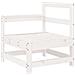Set Divani Da Giardino 7 Pz Bianco In Legno Massello Di Pino - Foto miniatura 5