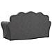Divano Per Bambini A 2 Posti Antracite In Morbido Peluche - Foto miniatura 4
