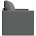 Divano letto a pavimento 2 in 1 Grigio scuro 124x71x78 cm Tessuto - Foto miniatura 7