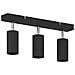 Faretto da soffitto 3 vie regolabile nero GU10 di - Foto miniatura 4