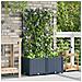 Fioriera da Giardino con Trellis 2 pcs Grigia 80x40x143 cm - Foto miniatura 3