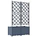 Fioriera da Giardino con Trellis 2 pcs Grigia 80x40x143 cm - Foto miniatura 6