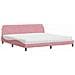 Letto con Materasso Rosa 200x200 cm in Velluto - Foto miniatura 1