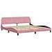 Letto con Materasso Rosa 200x200 cm in Velluto - Foto miniatura 4