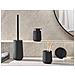 Set Da 4 Accessori Per Il Bagno Suches Nero - Foto miniatura 1
