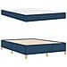 Letto a molle Blu e Blu Marino e Bianco 140 x 200 cm Tessuto - Foto miniatura 6