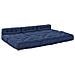 Cuscino 4 pcs Blu 70 x 70 x 54 cm Poliestere - Foto miniatura 3