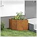 Vaso d'angolo Ruggine 45 x 45 x 35 cm acciaio corten - Foto miniatura 4
