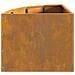 Vaso d'angolo Ruggine 45 x 45 x 35 cm acciaio corten - Foto miniatura 7