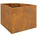 Vaso d'angolo Ruggine 45 x 45 x 35 cm acciaio corten - Foto miniatura 8