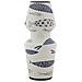 Vaso Fish Double In Ceramica Bianca Con Decoro A Pesci Blu 14x34 Cm - Foto miniatura 1