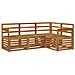 Set divani 4 pcs Naturale Legno di Acacia Massello - Foto miniatura 1