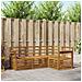 Set divani 4 pcs Naturale Legno di Acacia Massello - Foto miniatura 2