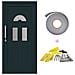 Porta Frontale Antracite 110 x 210 cm PVC - Foto miniatura 1