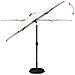 Parasol da Giardino con Luci LED 270 x 270 cm Poliestere Crema - Foto miniatura 4