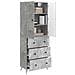 Set di armadi 2 pcs Grigio Cemento 66 x 34,5 x 90 cm - Foto miniatura 2